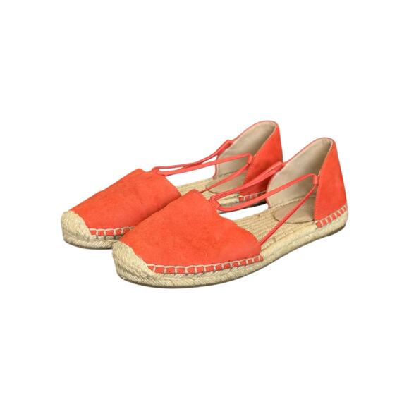 Eileen Fisher Lee Espadrille Sandals Orange Jute Womens 6 Summer Spring Casual - Picture 1 of 9